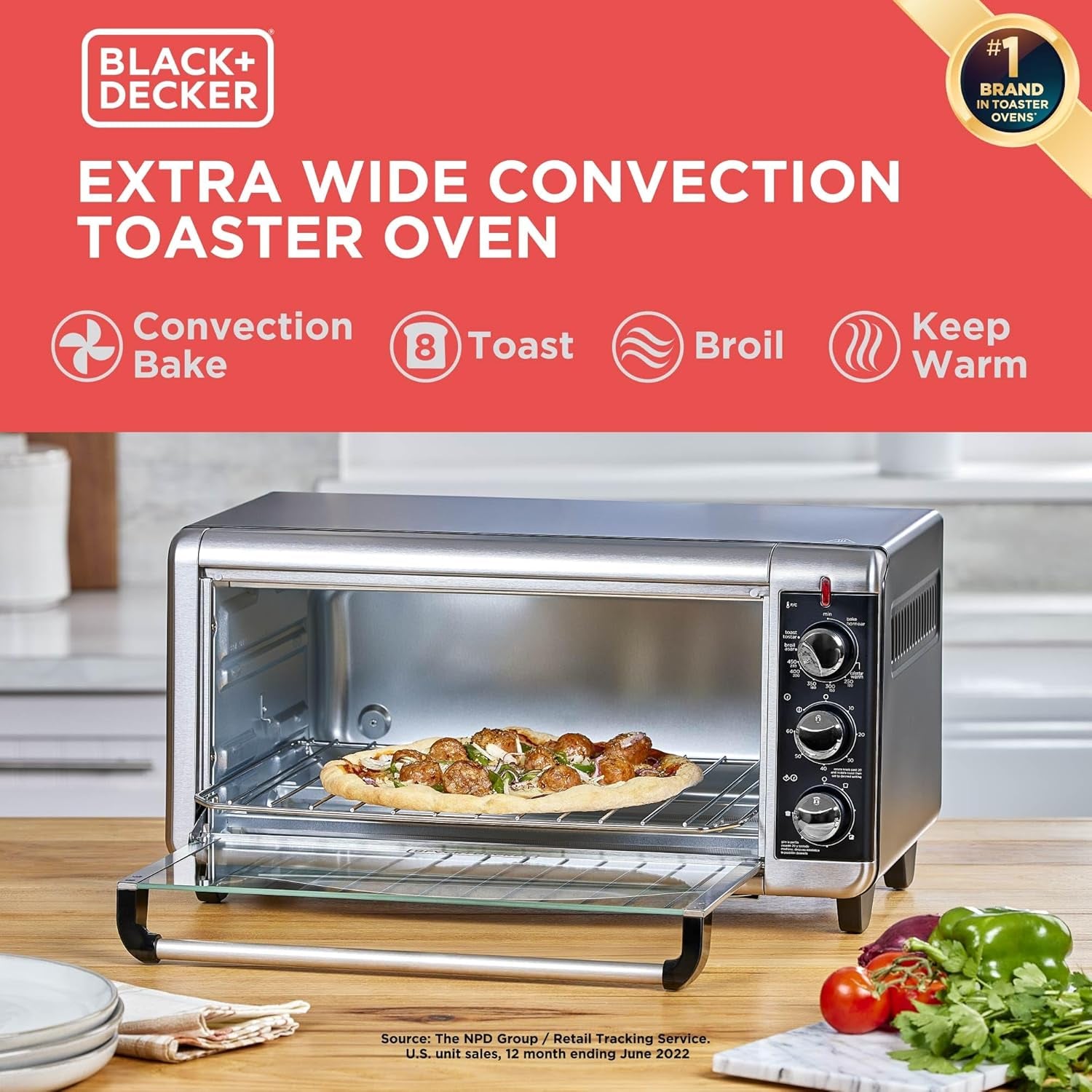 black-decker-to3250xsbd-8-slice-extra-wide-convection-countertop-toaster-oven-includes-bake-pan-broil-rack-toasting-rack-stainless-steel-black