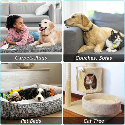 Carpet Rake for Pet Hair Removal Tool, Dog Cat Hair Remover for Furniture | 60'' Pet Hair Remover Broom for Pet Owner Reusable Hair Remover with Adjustable Handle, Carpet Brush for Rugs, Mats, Couch8