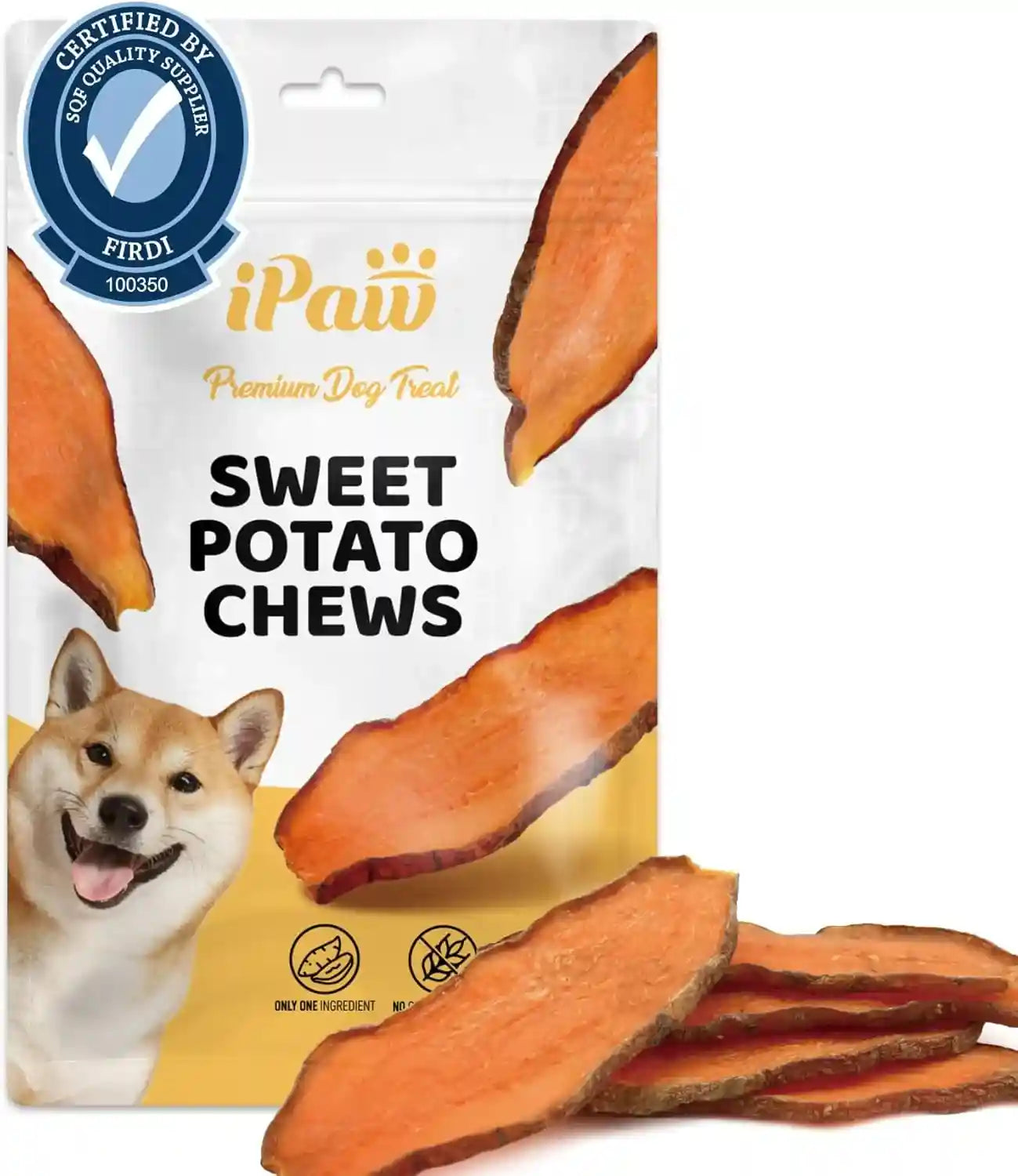 ipaw-sweet-potato-dog-treats-sqf-certified-production-process-dog-chew-human-grade-single-ingredient-rawhide-alternative-dog-treats-for-vegetarian-hypoallergenic-easy-to-digest