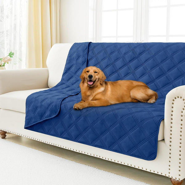 Smiry Waterproof Dog Bed Cover, Reversible Pet Blanket for Sofa Couch | Soft Washable Dog Blanket, Leakproof Couch Cover for Dogs Cats & Furniture Protection, 52X82, Grey/Dark Grey71
