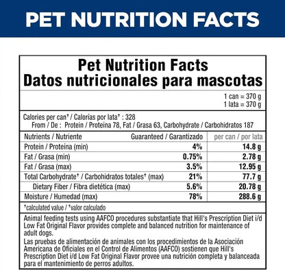 HILL'S PRESCRIPTION DIET I/D Low Fat Digestive Care Wet Dog Food | #1 Veterinarian Recommended, Chicken Recipe, 13 Oz. Cans, 12-Pack11