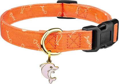 Cotton Dog Collar White and Pink Love Heart with Pendant Cute Dog Collar S | Handmade Distinctive Patterns Skin-Friendly and Breathable Girl Boy Dogs Collars8