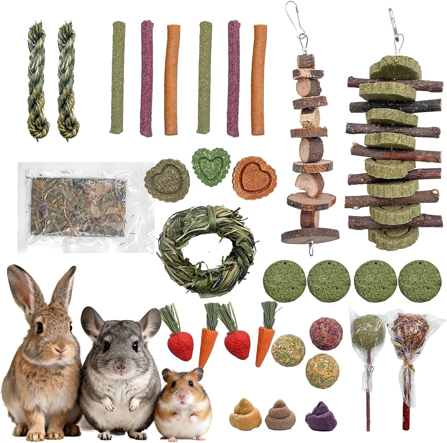 rabbit-chew-toys-toys-for-guinea-pigs-hamsters-natural-chew-sticks-balls-set-for-small-animals-dental-care-treats-for-chinchillas-bunny-20-toys-for-teeth-health-32-pieces