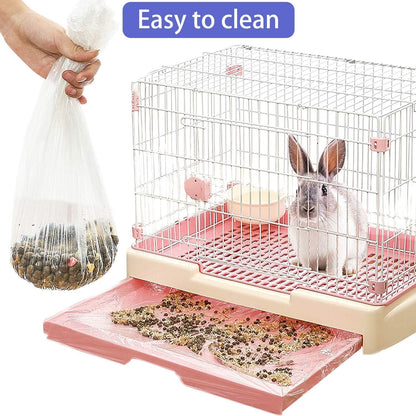 Upcessory 50 Pcs Disposable Cage Liners, Clear Plastic Rabbit Cage Liner Bag, Universal Toilet Film for Bunny, Hamster, Totoro, Hedgehog, Guinea Pig and Small Animals. | Universal Toilet Film for Bunny, Hamster, Totoro, Hedgehog, Guinea Pig and Small Animals(50Pcs, 47In)3