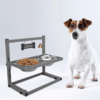 Elevated Dog Bowls with Slow Feeder for Large Dogs – Adjustable Raised Stand with 2 Stainless Steel Bowls & Spill-Proof Mat, Non-Slip Dog Feeder for Large & Medium Dogs (Black)17