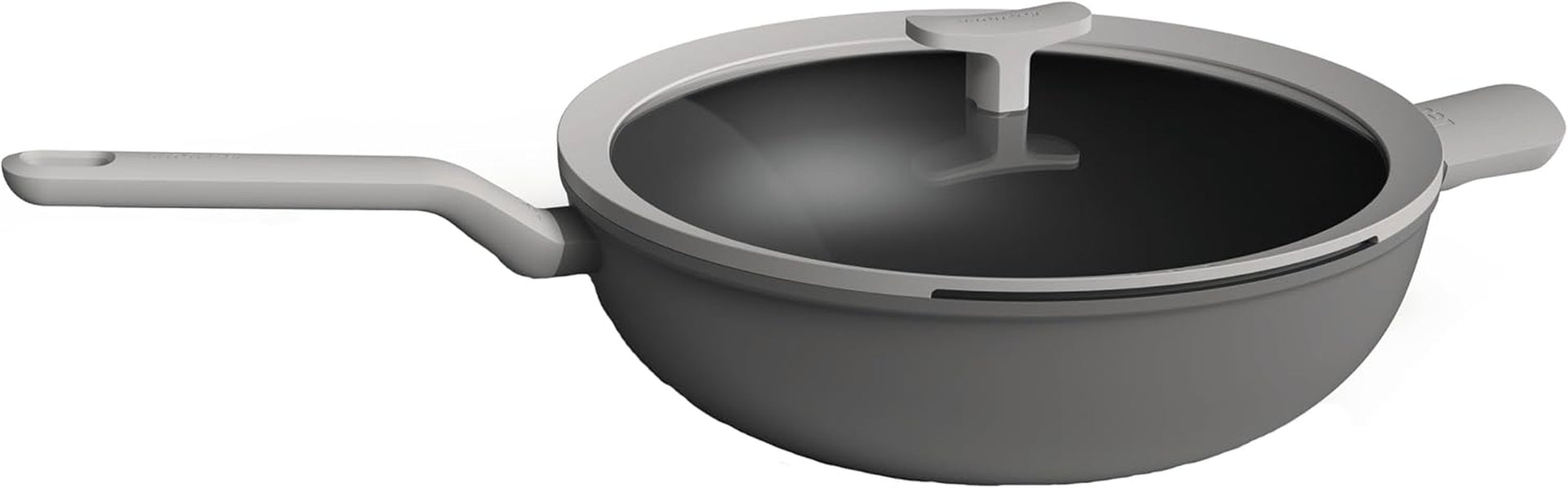 leo-cast-aluminum-wok-12-5-inch-6-2-qt-nonstick-stir-fry-pan-induction-grey-wok-with-silicone-rim-glass-lid-stay-cool-handle-easy-straining-drain-hole-non-toxic-ferno-green-coating