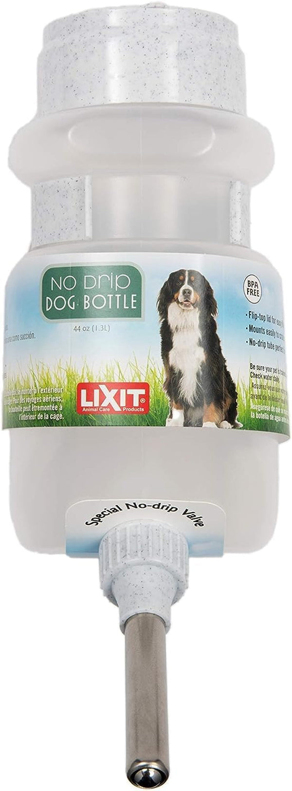 Lixit Top Fill Water Bottles for Dogs (44Oz), Assorted Color, 6710361