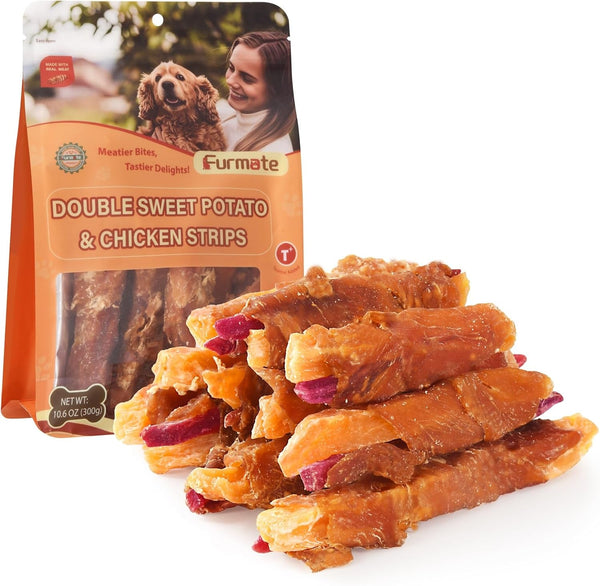 Dog Jerky Treats Duck Wrapped Orange Purple Sweet Potato, 10.6 Oz | Healthy Dog Snacks High Protein Low Fat, Soft Chews Eliminates Tears, Training Rewards Treats for Small Medium Large Breeds9