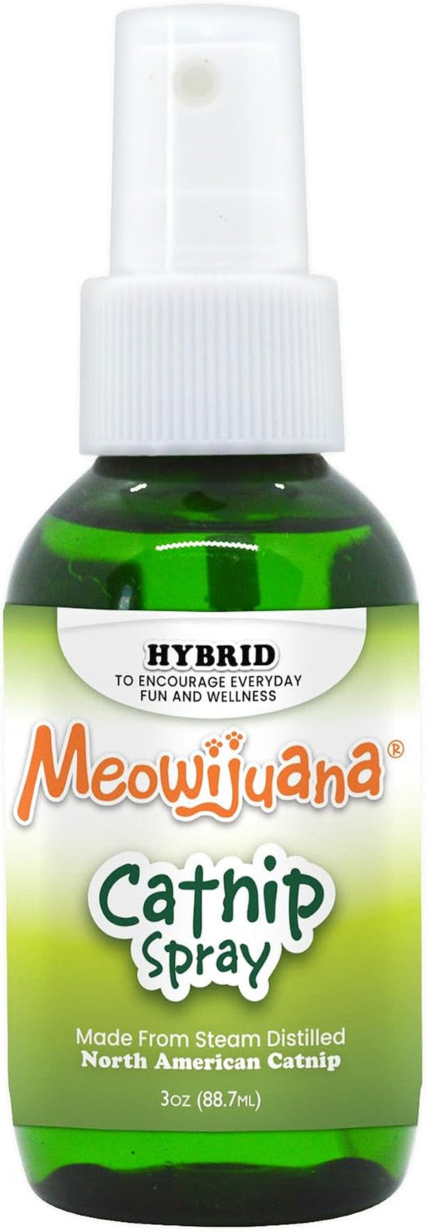 Meowijuana Premium Catnip Spray for Cats, 3 Oz | High Potency | Organic Catnip Oil Spray for Cats, 3 Oz; Redirects Scratching, Revives Toys; Made in USA, Safe for Multi-Cat Homes1