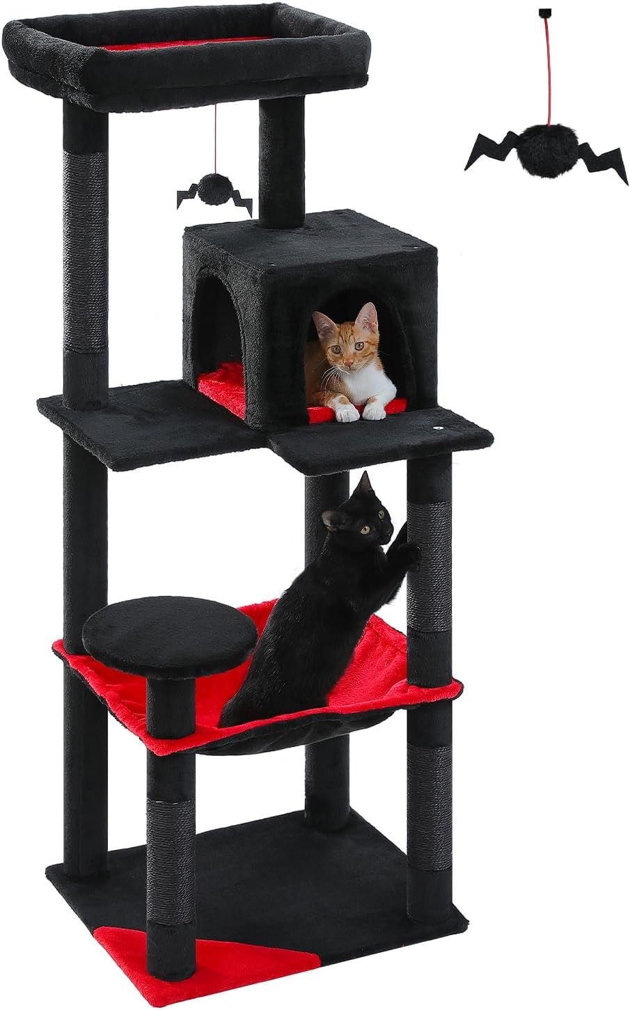 muttros-mushroom-cat-tree-tower-with-removable-scratcher-large-hammock-condo-perch-3-sisal-posts-multi-level-cat-tree-for-indoor-cats-cute-cat-tower-for-small-space-homes