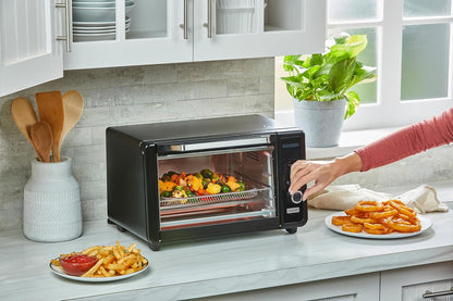 BLACK+DECKER Crisp 'N Bake™ 6-Slice Digital Air Fry Toaster Oven | Digital Air Fry Oven with 8 Cooking Functions, Touch Controls and Room for a 12-Inch Pizza.8