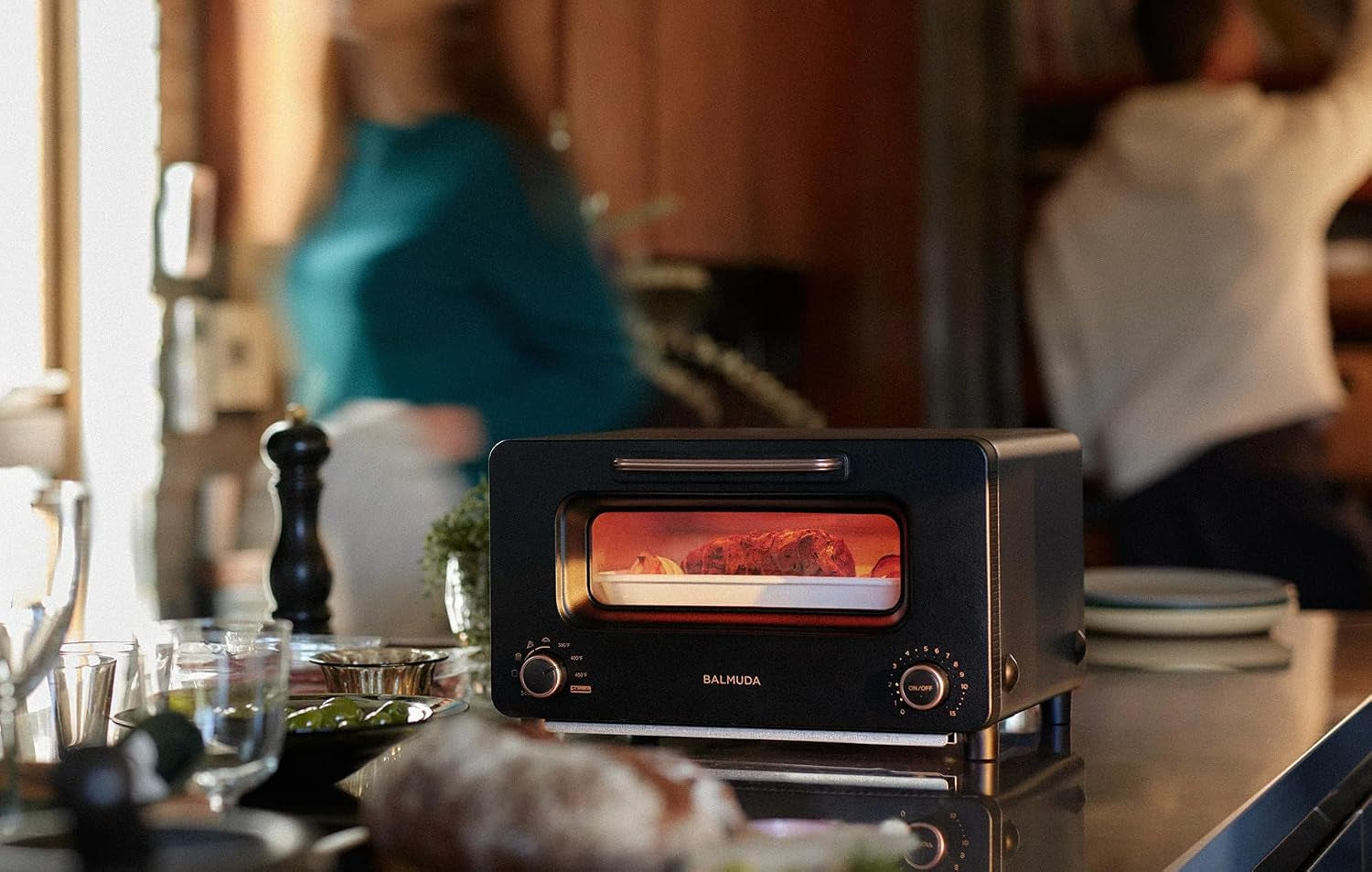 combo-pack-in-black-the-toaster-pro-the-kettle-steam-oven-toaster-electric-gooseneck-kettle