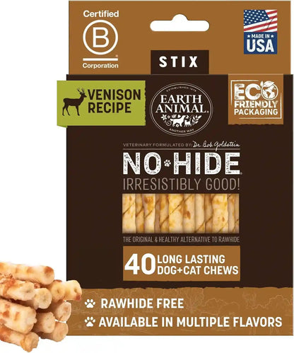 Earth Animal No Hide Stix - Rawhide Free Dog Chews Sticks 20 Count Chicken | Small Sticks Chicken Flavored Natural Rawhide Free Long Lasting Dog Chews - Treats for Small Dogs and Cats10