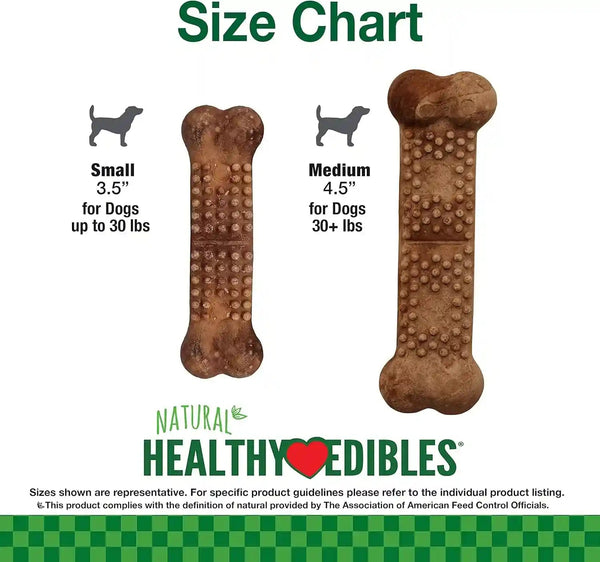 Nylabone Healthy Edibles Meaty Center Dog Treats, Beef Flavor, 12 Count | Natural Dog Chew Bones, Made in USA, Highly Digestible, Help Clean Teeth, Long Lasting Chews for Small Dogs up to 25 Lbs6