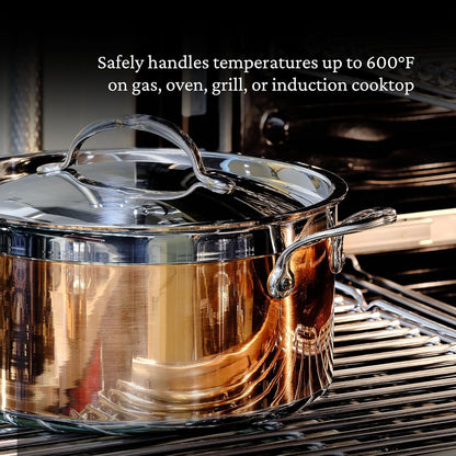 Hestan - Copperbond Collection - 100% Pure Copper 10-Piece Ultimate Cookware Set, Induction Cooktop Compatible5
