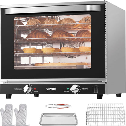 Commercial Countertop Oven, 66L 4-Tier Toaster Ovens with Tempered Glass Door, Wire Racks & Tray, 2800W Stainless Steel Baking Ovens for Restaurant Bakery (Ac208~240V,60Hz, 6-20P Plug & Outlet) | for Restaurant Bakery, 2800W Baking Machine with Tempered Glass Door, Wire Racks, Tray (Ac208~240V,60Hz, 6-20P Plug & Outlet)9