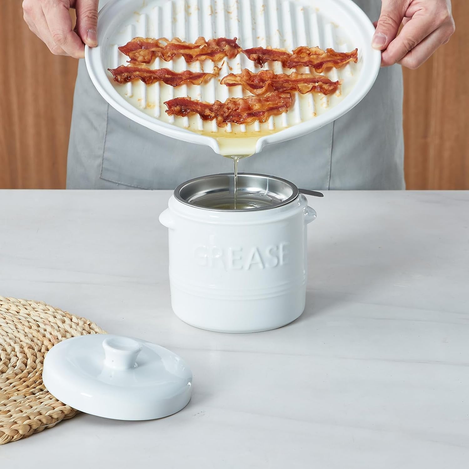 microwave-bacon-tray-with-lid-ceramic-bacon-cooker-meat-rack-for-oven-cooking-crispy-bacon-maker-with-cover-11-inch-round-bacon-dish-plate-white