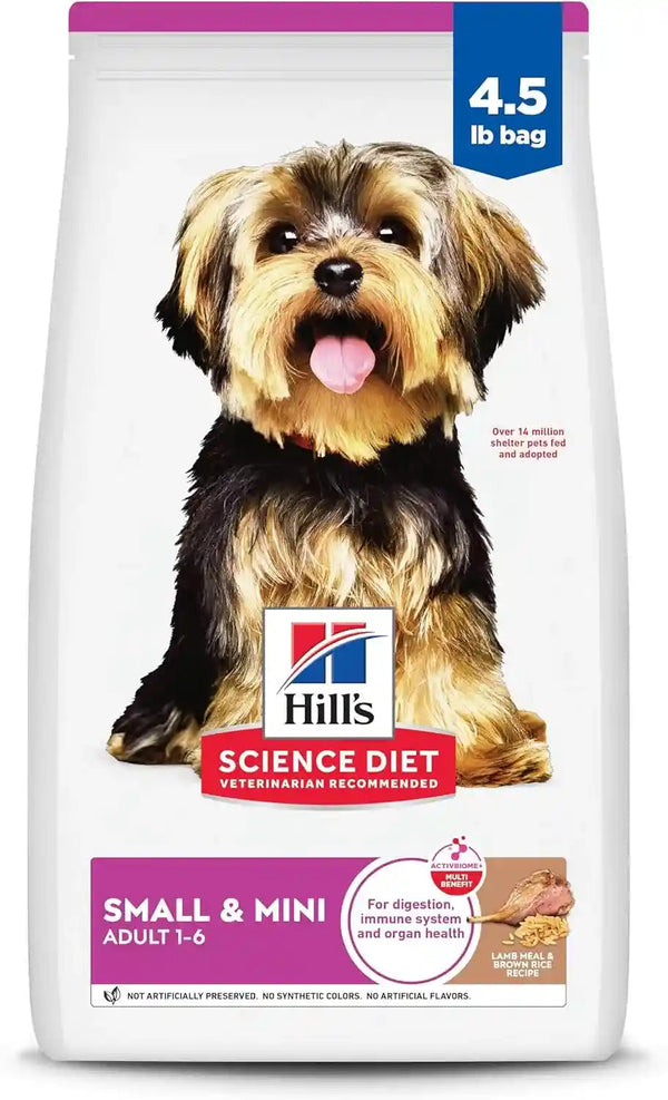 Hill'S Science Diet Adult 1-6 Small & Mini Dry Dog Food | #1 Veterinarian Recommended, Chicken & Brown Rice, 4.5 Lb. Bag16
