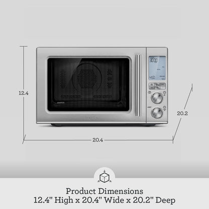 Breville BMO870BSS Combi Wave 3-In-1, Brushed Stainless Steel | 3 Appliances in One Device | Microwave Reheats Fast, Air Fryer Crisps without Oil, and Convection Oven Bakes Evenly6