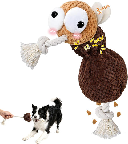 Yipetor Cockroach Squeaky Dog Toy, Puppy Rope Chew Toy for Medium Dogs | anti Boredom, Tug of War, Machine Washable, Teeth Cleaning, Crinkle Paper, Plush Toy, Separation Anxiety7