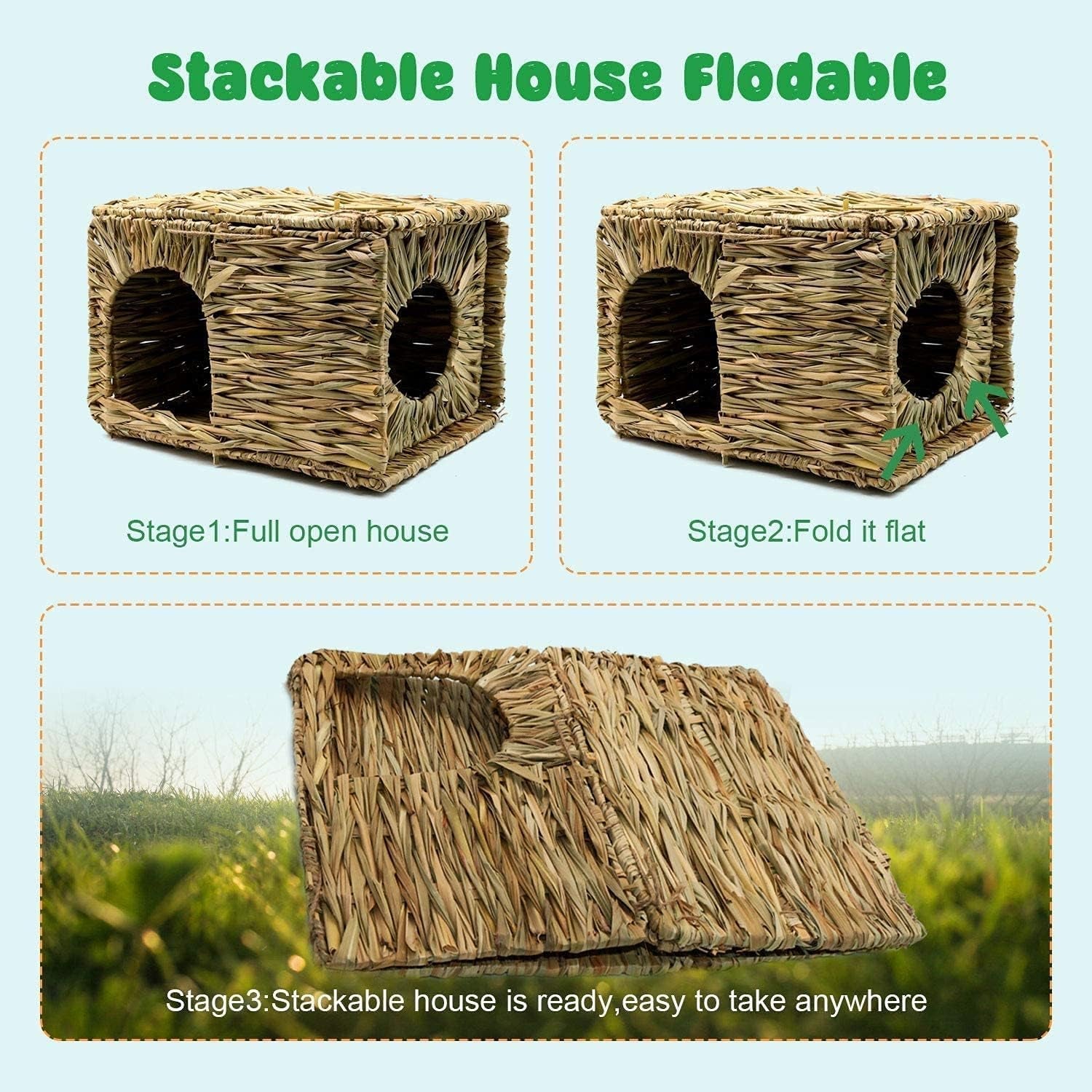 natural-seagrass-mat-bed-hideaway-toy-hand-woven-for-rabbit-guinea-pig-chinchilla-ferret