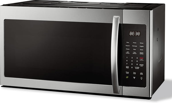 HOME 1.7 Cu. Ft. Over-The-Range Microwave Oven, 1000W Stainless Steel Microwave with 300 CFM Vent Fan, Ductless Installation, LED Display, Auto Cook Presets & Child Lock8