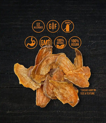 Wholesome Pride Healthy Sweet Potato Chews – Sensitive Stomach Dog Treats, No Preservatives, Single-Ingredient, No Grain, 16 Oz5
