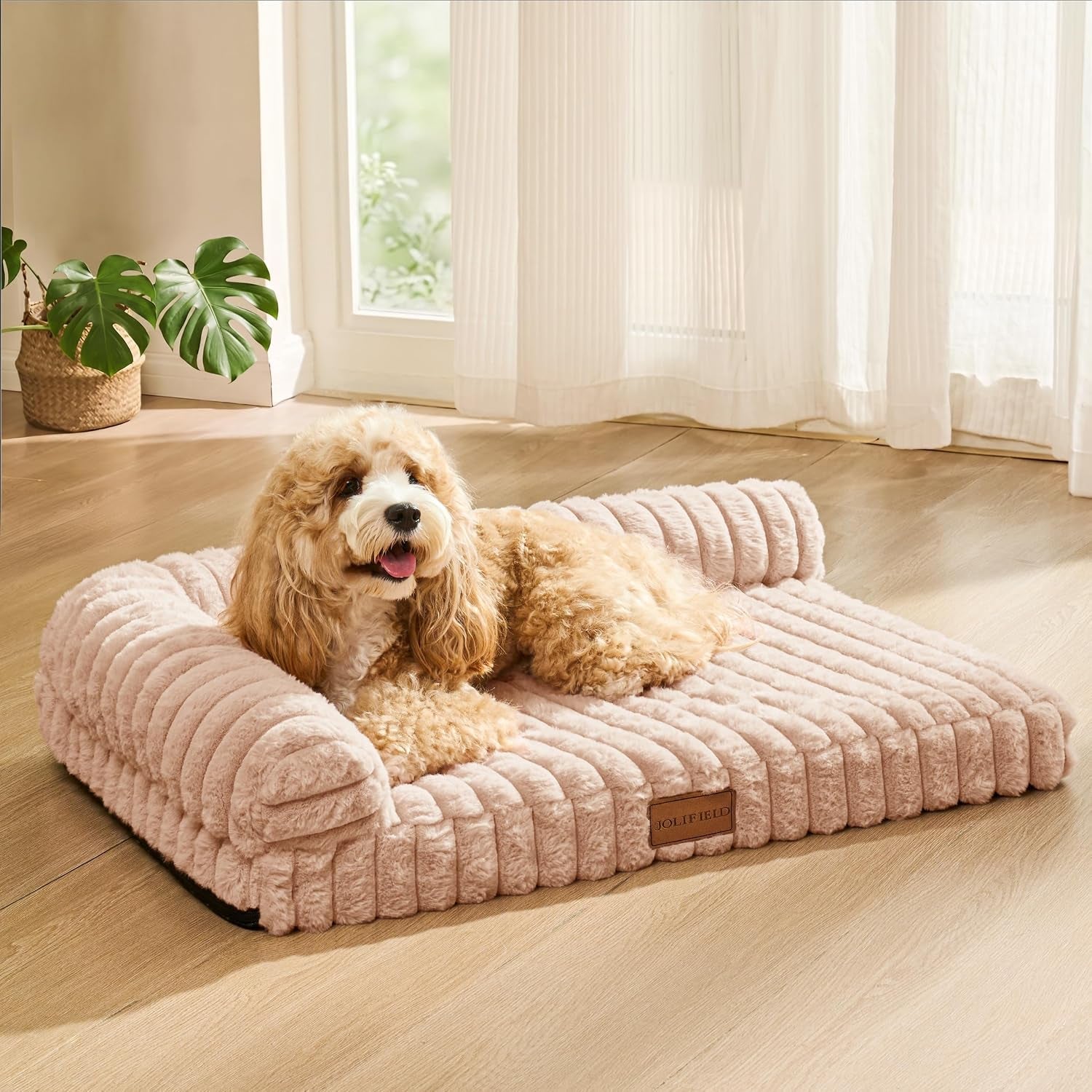 orthopedic-calming-large-dog-bed-pet-sofa-bed-36x24-grey-2-sided-pet-couch-large-sized-dog-soft-egg-crate-foam-dog-mat-waterproof-removable-washable-cover-nonskid-bottom-cat-bed