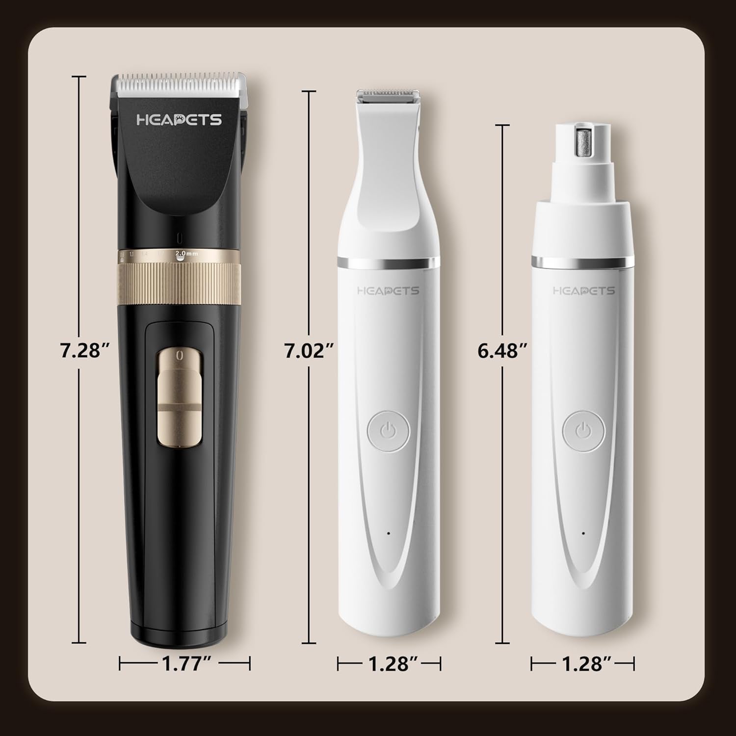 heapets-dog-hair-clippers-for-grooming-kit-and-dog-paw-trimmer-nail-grinder-for-grooming-low-noise-rechargeable-cordless-shaver-grooming-supplies-for-pet-cats-dogs-black-white