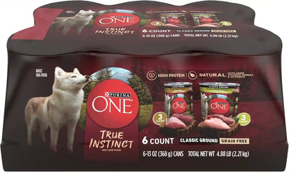 Purina ONE Classic Ground Chicken and Brown Rice Entree Adult Wet Dog Food - (Pack of 12) 13 Oz. Cans17