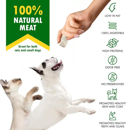 Beloved Pets Dog & Cat Treats Freeze Dried Chicken Cubes 5.3 Oz - All Natural Meat Raw Pet Food - Human Grade High-Protein Snacks & Grain-Free Jerky Chews for Cats and Small Dogs3