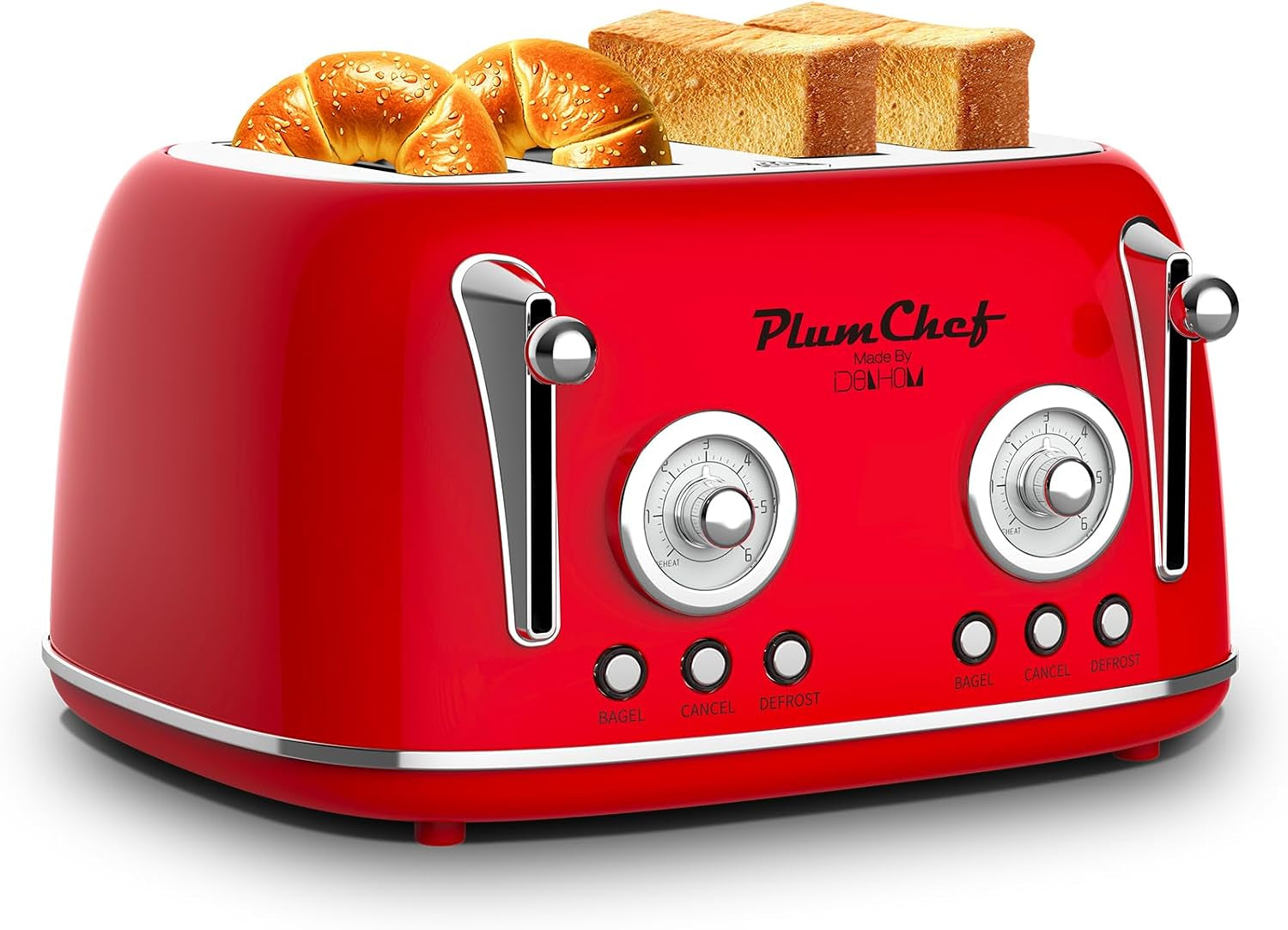 4-slice-extra-wide-long-slot-toaster-removable-crumb-tray-adjustable-browning-control-bagel-defrost-reheat-function-retro-red