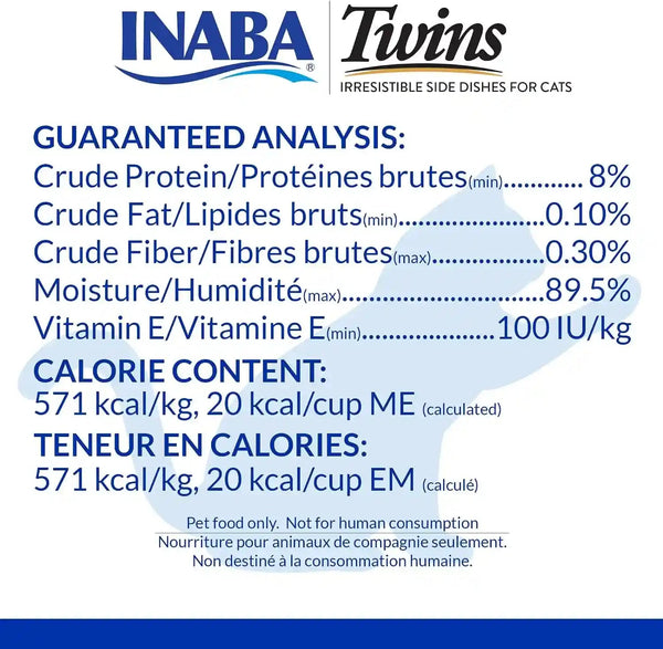 INABA Twins for Cats, Shredded Chicken & Broth Gelée Side Dish/Topper Cups with Green Tea Extract, 1.23 Ounces per Serving, 16 Servings, Tuna & Chicken with Scallop Recipe4