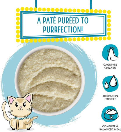 Weruva Wet Cat Food, Press Your Lunch with Chicken Pate, 3Oz Can, Pack of 123