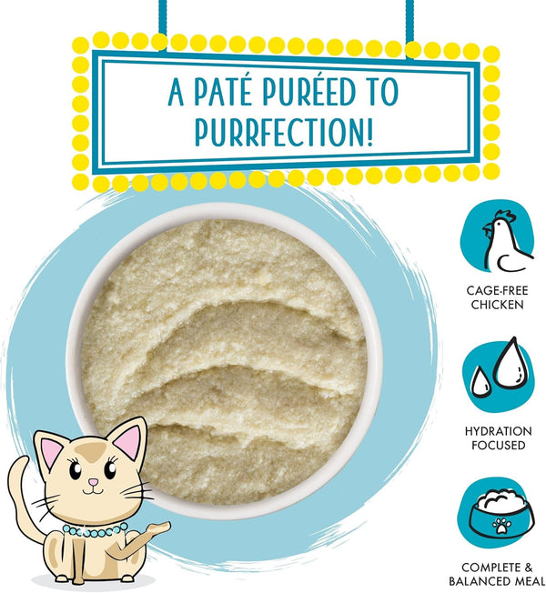 Weruva Wet Cat Food, Press Your Lunch with Chicken Pate, 3Oz Can, Pack of 123