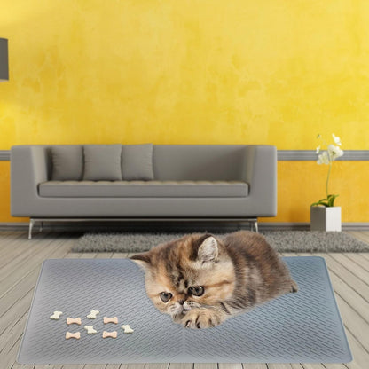Multiuse Silicone Pet Mat for Cats Dogs Waterproof Nonspill Dog Litter Mat Feeding Mat Dog Bowl Mat with Raised Edges5