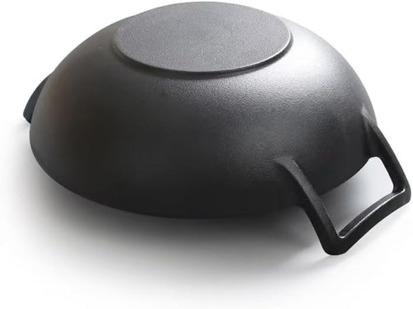 Cast Iron Wok with Lid (Wok with Lid 12 Inch) | Cast Iron Wok9