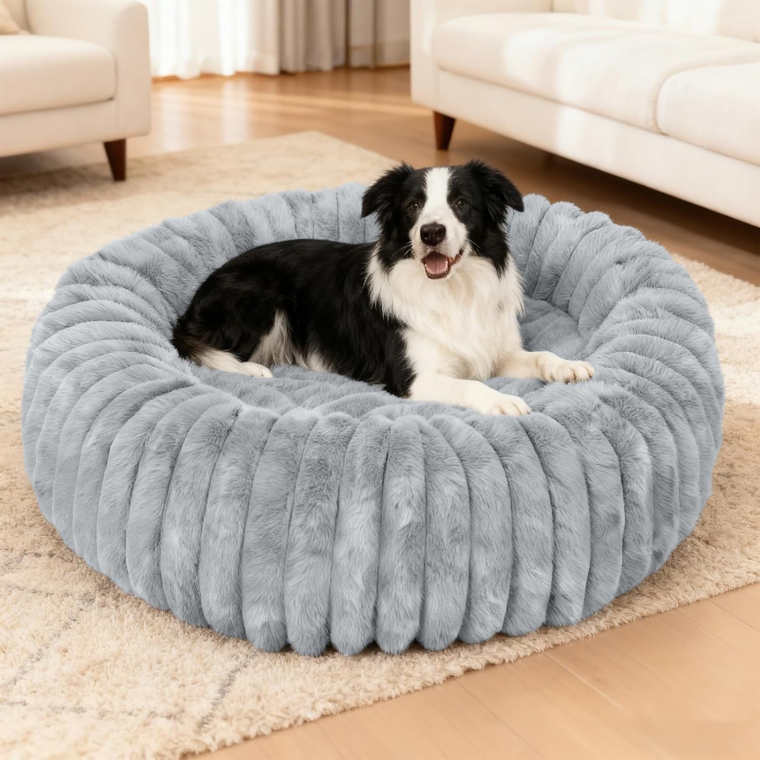 washable-small-cat-dog-bed-puppy-bed-cat-beds-for-indoor-catsgrey-s-calming-anti-anxiety-round-donut-dog-bed-cute-fluffy-puppy-dogs-beds-for-small-dogs-anti-slip-comfort-pet-bed
