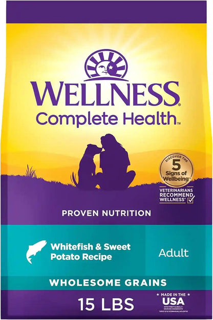 Wellness Complete Health Adult Dry Dog Food, Wholesome Grain Kibble, Natural, Chicken and Oatmeal Recipe, 30 Lb Bag19