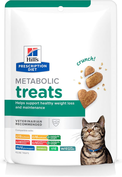 HILL'S PRESCRIPTION DIET Metabolic Weight Management Cat Treats | #1 Veterinarian Recommended, 2.5 Oz. Bag1