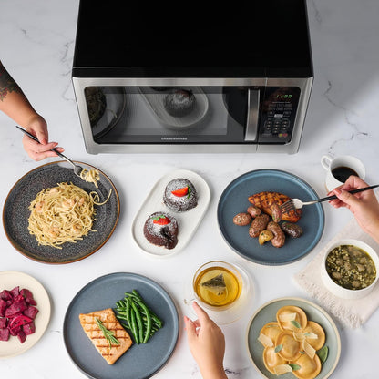 1.2 Cu. Ft. Countertop Microwave Oven – 1000 Watts Power, Smart Sensor Auto Cook Settings, Defrost, Easy Clean and Child Safety Lock - Stainless6