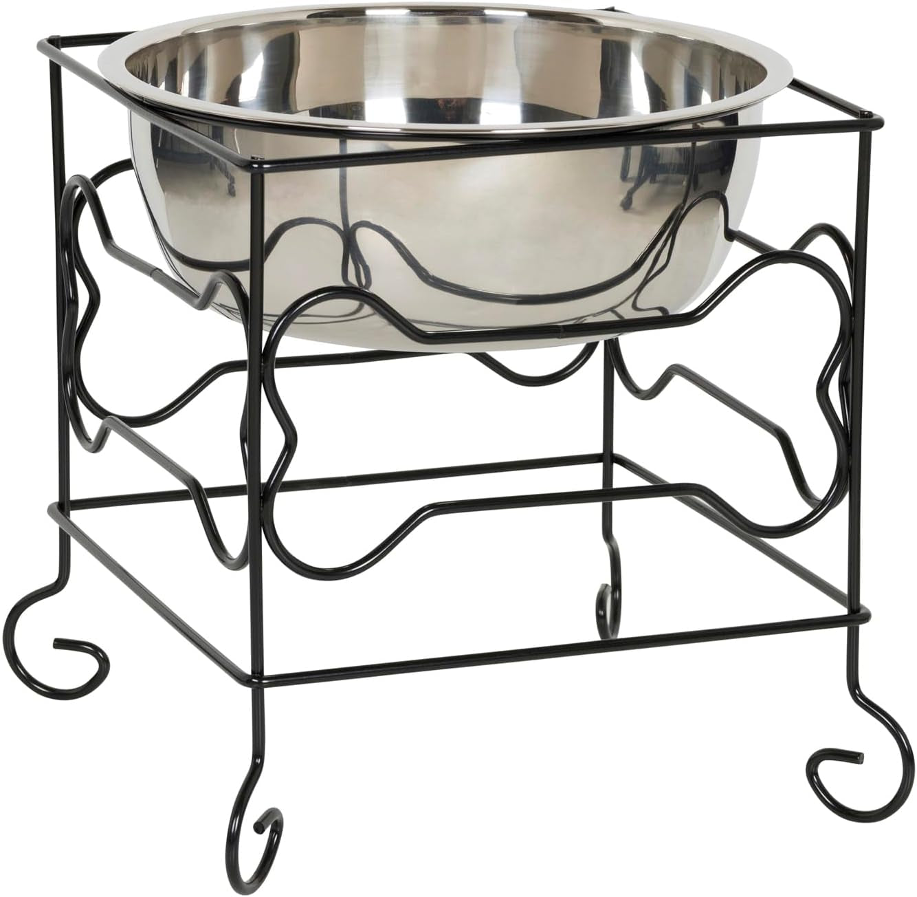 yml-wrought-iron-stand-with-stainless-steel-dog-bowl-large