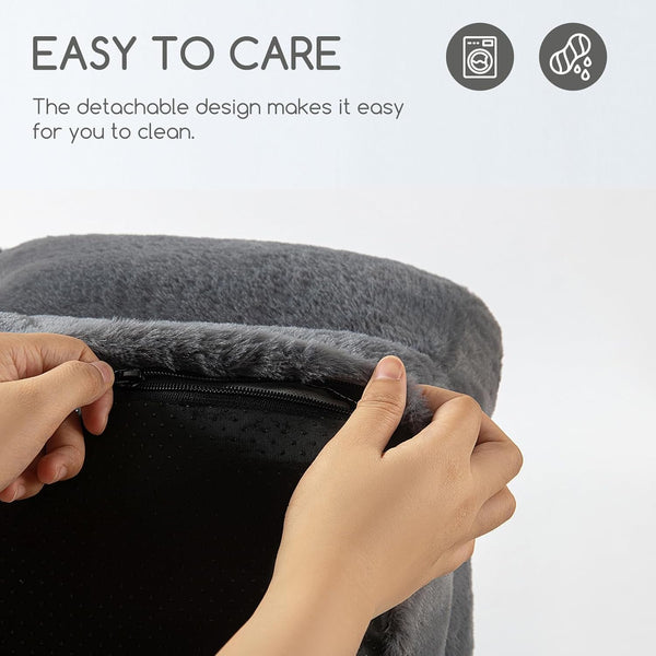 Hollypet Small Dog Large Cat Bed Puppy Couch Beds for Pets up to 25 Lbs | Fluffy Dog Cat Couch Plush Soft Warming Pets Beds with Machine Washable Cover and Non-Slip Bottom7