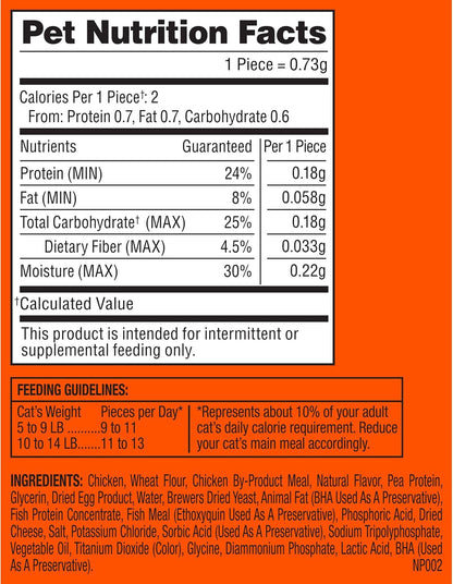 Meow Mix Irresistibles, Soft Cat Treats with White Meat Chicken, 3 Oz. Bag5