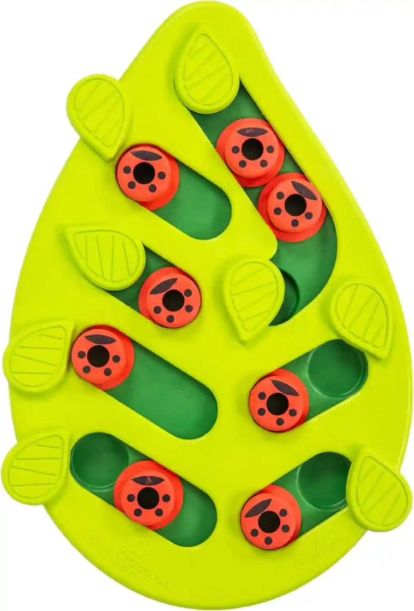 Catstages Nina Ottosson Buggin’ Out Puzzle & Play Cat Puzzle Feeder – Interactive Treat Game for Indoor Cats, Level 2 Slow Feeder Enrichment Toy, 13.9" X 11.5"1