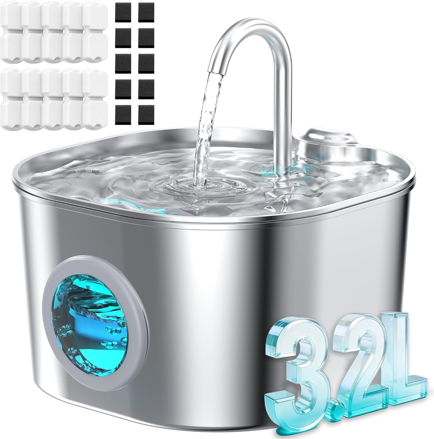 cat-water-fountain-stainless-steel-pet-fountains-for-cats-dog-indoor-automatic-waterer-bowls-for-drinking-small-animal-water-dispenser-metal-pets-watering-faucet-bottle-auto-kitty-watering-supplies