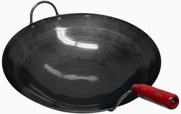 16" Carbon Steel Gourmet Chinese Traditional Wok and Stir Fry Pan with Handles1