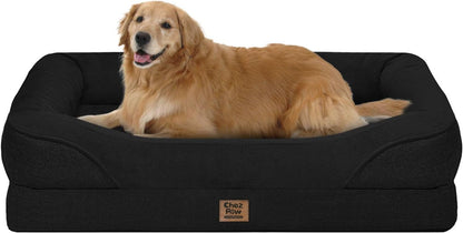 Chez Paw Waterproof Orthopedic XL Dog Bed for Large and Extra Large Dogs | Egg Crate Foam, 4-Sided Bolster Support, Waterproof Liner, Non-Slip Bottom, Machine Washable Cover, 42 X 30 Inch14
