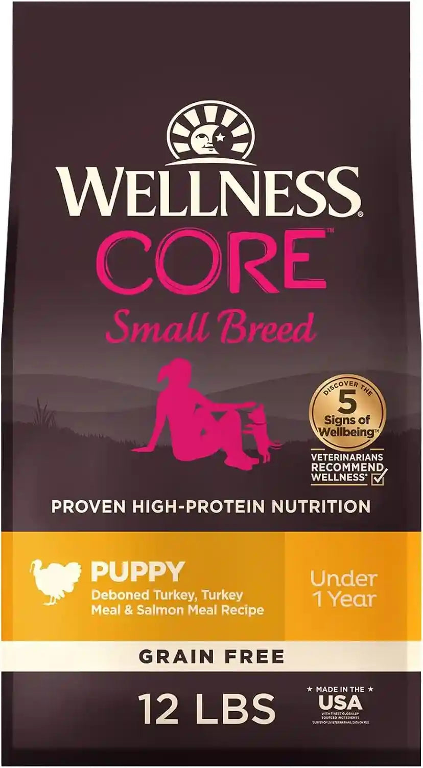 wellness-core-small-breed-adult-dry-dog-food-grain-free-kibble-natural-high-protein-turkey-and-chicken-recipe-4-lb-bag