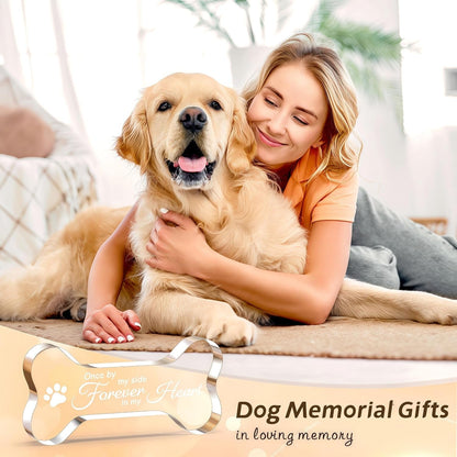Pet Dog Memorial Remembrance Gifts-Loss of Dog Cat Sympathy Gift Bone Shape | Dog Memorial Gifts for Loss of Dog, Crystal Bone Shape Decor Ornament for Dogs Puppy Keepsake8
